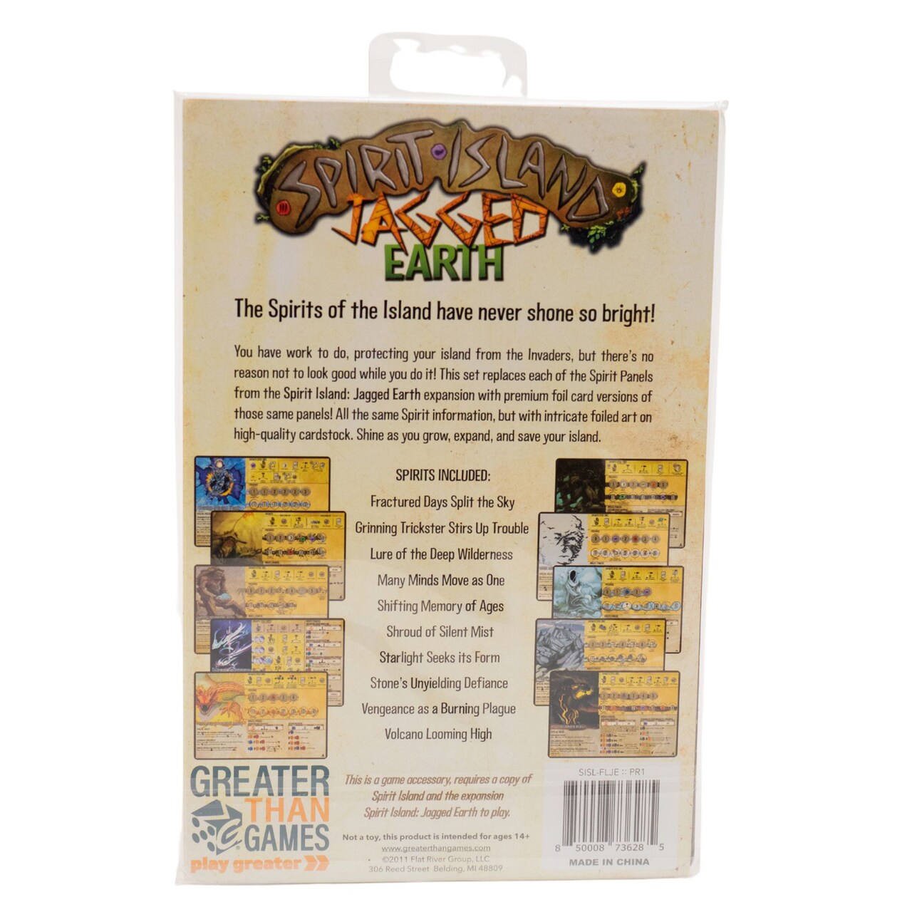 Greater Than Games Spirit Island: Jagged Earth - Premium Foil Spirit Panels, Multi